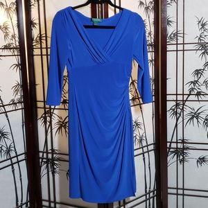 RALPH LAUREN BLUE WRAP DRESS